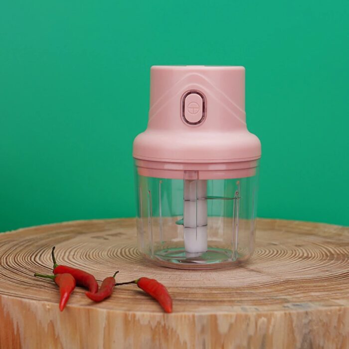 250ML Mini Electric Garlic Food Chopper Ginger Vegetable Crusher Food Blender Processor - Image 2