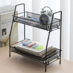 2 Layer Multi-Purpose Mini Portable Iron Organizer Shelf - Image 4