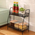 2 Layer Multi-Purpose Mini Portable Iron Organizer Shelf - Image 3