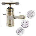 Mini Portable Manual Operation Stainless Steel Pasta Maker With 3 Press Molds - Image 5