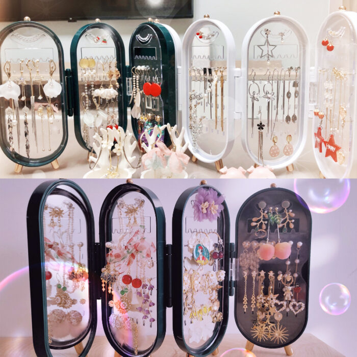 Multi-Functional 4 Layers Dustproof Folding Jewelry Storage Box - Image 5