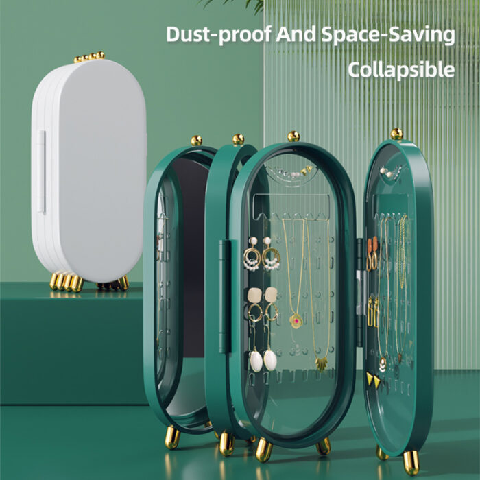 Multi-Functional 4 Layers Dustproof Folding Jewelry Storage Box - Image 6