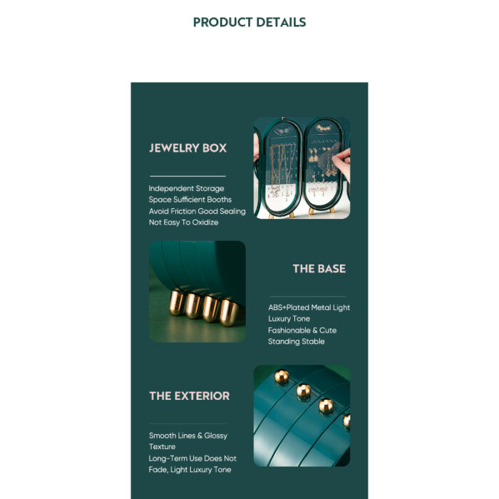 Multi-Functional 4 Layers Dustproof Folding Jewelry Storage Box - Image 4