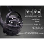 NIA Q1 Bluetooth 4.2 Overhead Stereo Headphones with FM Radio and MicroSD Support - Image 3
