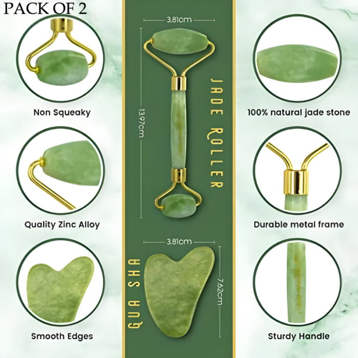 Pack Of 2 Contow Facial Roller And Massager For Anti-Wrinkle And Puffy Eyes, Dark Circles - Image 6