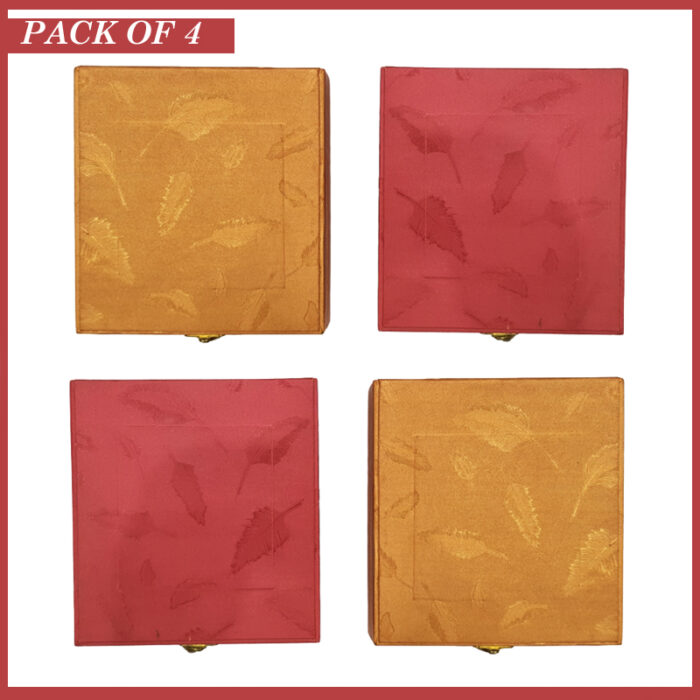 Pack Of 4 Jewelry Display Box Case Organizers With Flat Pads For Necklace Storage - Image 4