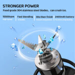 Portable Powerful Rechargeable 380ml Juicer Blender - Image 4