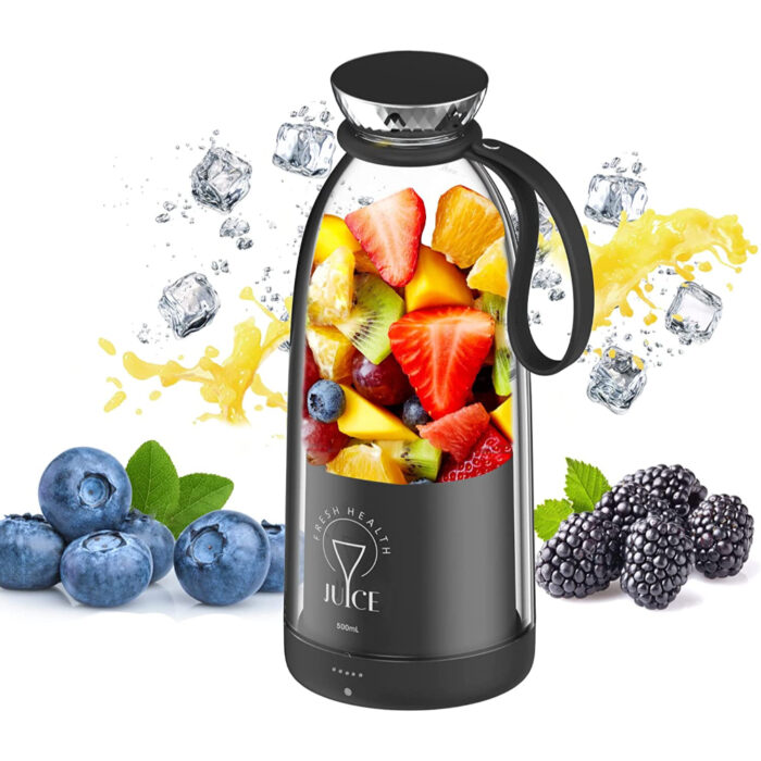Portable Powerful Rechargeable 380ml Juicer Blender - Image 1