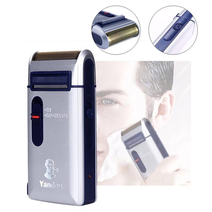 Portable Travel Reciprocating Shaver Electric Men Rechargeable Razor Trimmer Tool - Image 1