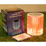 Portable USB Rechargeable RGB Lighting Crystal Touch Control Table Lamp - Image 6