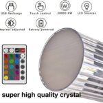 Portable USB Rechargeable RGB Lighting Crystal Touch Control Table Lamp - Image 7
