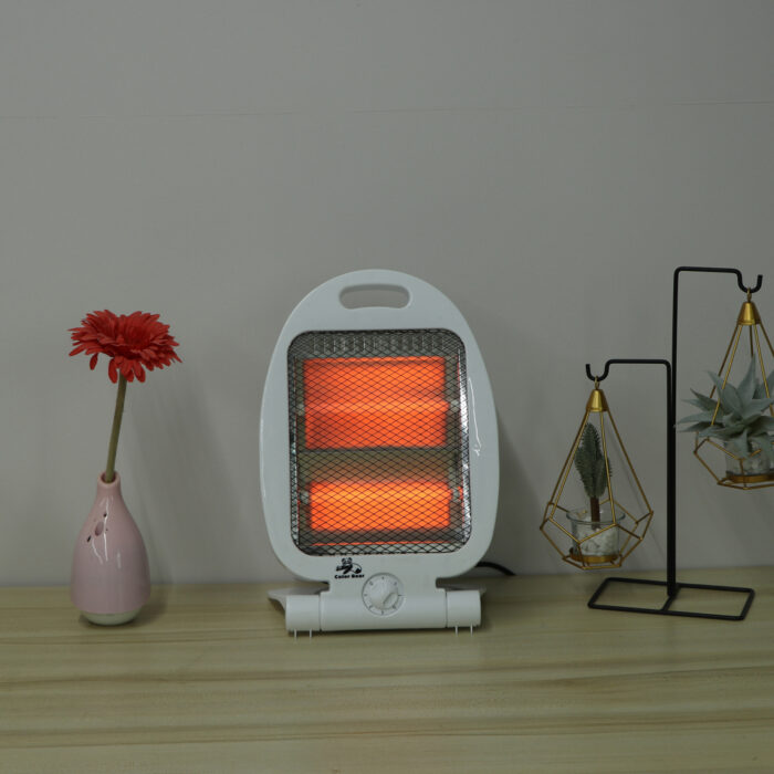 800W Instant Heating Portable Electric Quartz Heater With Auto Tip-Over Protection - Image 1