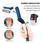 Quick Hair Straightener Brush For Men Multifunctional Styler Comb Mini Electric Hair Tool - Image 3