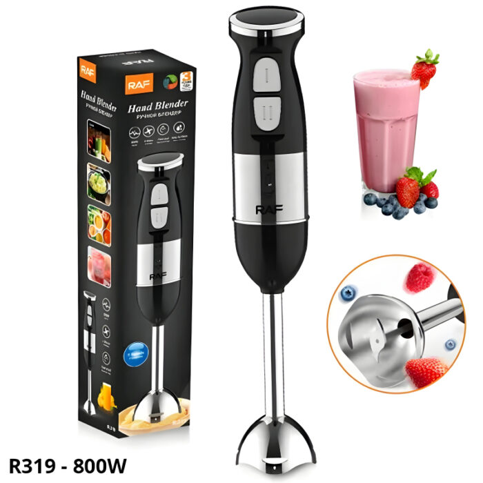 R.319 RAF 4-Blade Fast Start 2-Speed Level 800W Electric Hand Blender (5) R.319 RAF 4-Blade Fast Start 2-Speed Level 800W Electric Hand Blender - Image 1