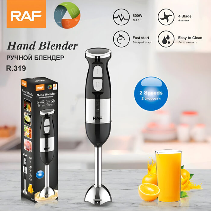 R.319 RAF 4-Blade Fast Start 2-Speed Level 800W Electric Hand Blender - Image 9