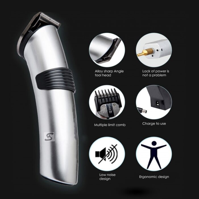 Rechargeable Hair Trimmer Clipper With Charging Stand 8 Hours Charge Time - Image 2