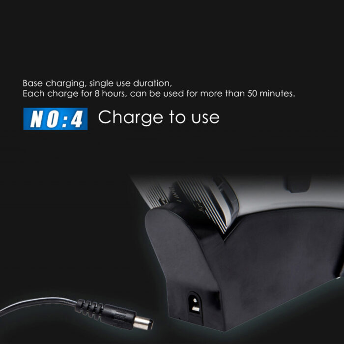 Rechargeable Hair Trimmer Clipper With Charging Stand 8 Hours Charge Time - Image 5