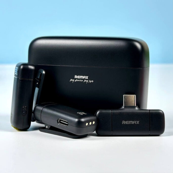 Remax K15 Dual Noise-Cancelling Wireless Lavalier Microphone with Plug & Play, Long Battery Life & Wide Compatibility - Image 3