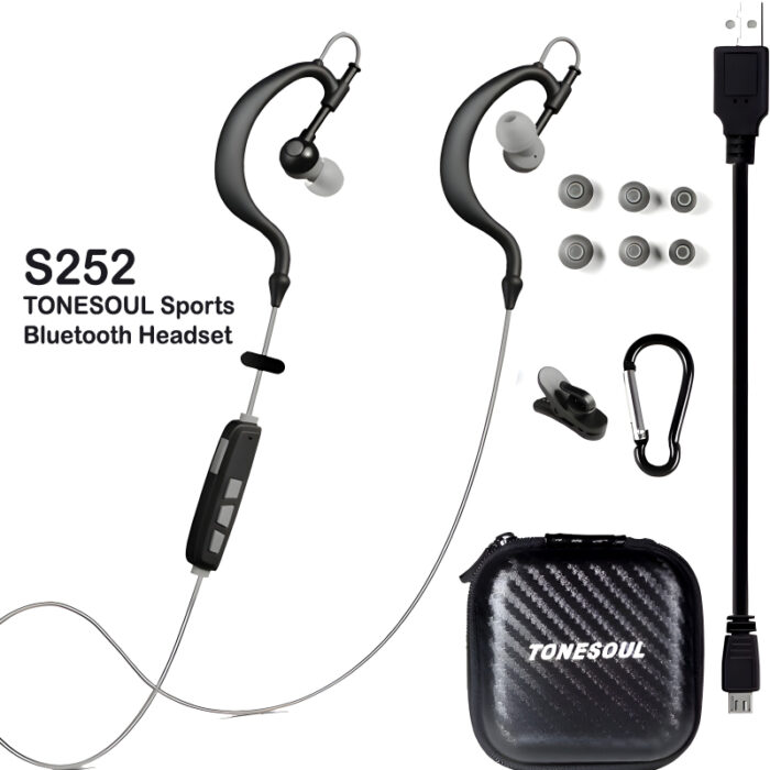 S252 Tonesoul High-Quality Wireless In-Ear Sports Hands-Free Plastic Earphones - Image 10