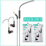 Pack Of 2 SOVO SH-24 MILO Long-Lasting Comfort Wear Stereo Handsfree - Image 3