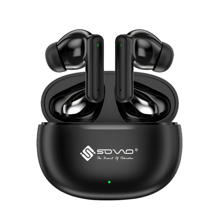 SOVO SBT-901 DIVO Series – Wireless Earbuds with Bluetooth 5.4, Noise Cancelling, 24H Playtime, and Touch Control - Image 1