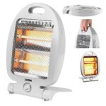 800W Instant Heating Portable Electric Quartz Heater With Auto Tip-Over Protection - Image 11