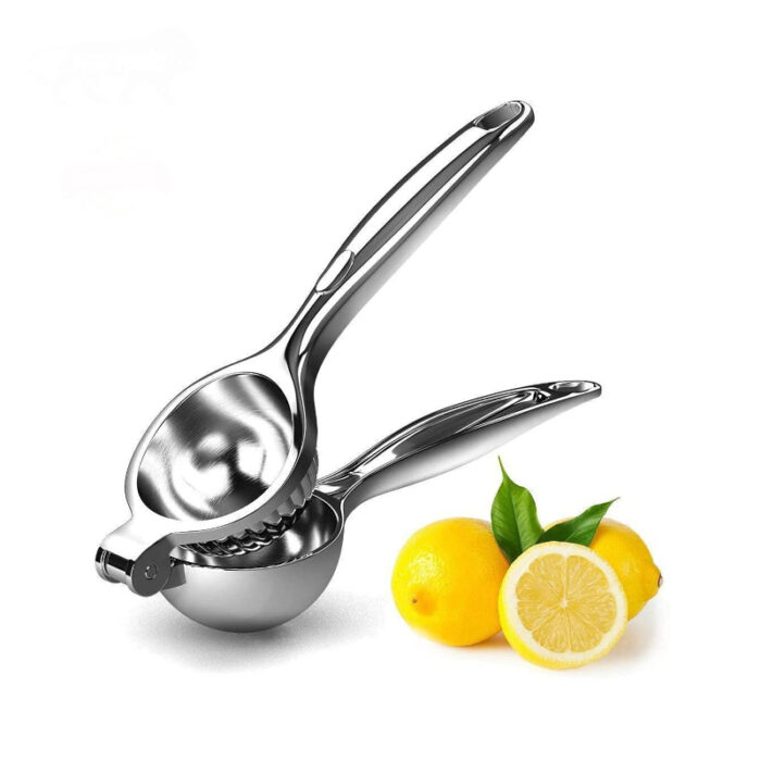 Hand-Operated Single Press Stainless Steel Lemon Squeezer - Image 1