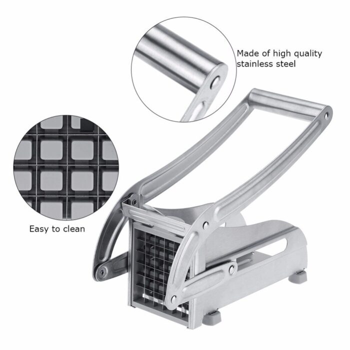 Stainless Steel French Fries Potato Cutter Slicer Potato Chips Making Machine - Image 4