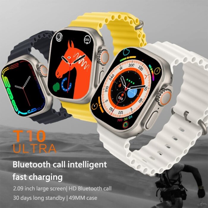 T10 Ultra Smartwatch with 2.09-Inch Infinite Display and Bluetooth Calling Features - Image 4