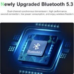 THREE PEACHES TWS Q Five Bluetooth 5.3 Noise-Cancelling, IPX4 Waterproof Elegant Design Earbuds - Image 3