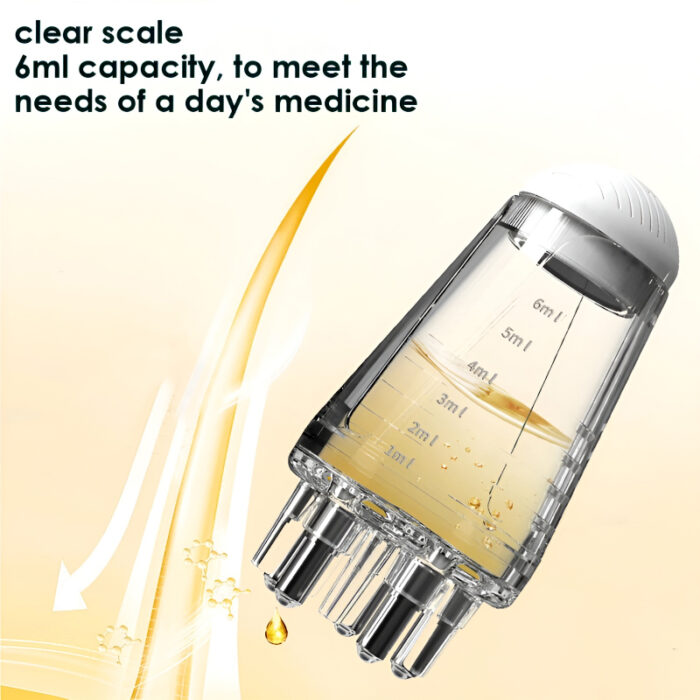 TYQ-05 Mini Portable 6ML Scalp Applicator Comb with Ball Massage and Fluid Application - Image 2