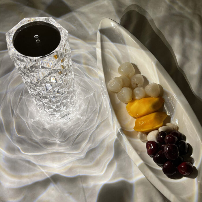 Touch Control Rechargeable Rose Diamond Table Lamp - Image 8