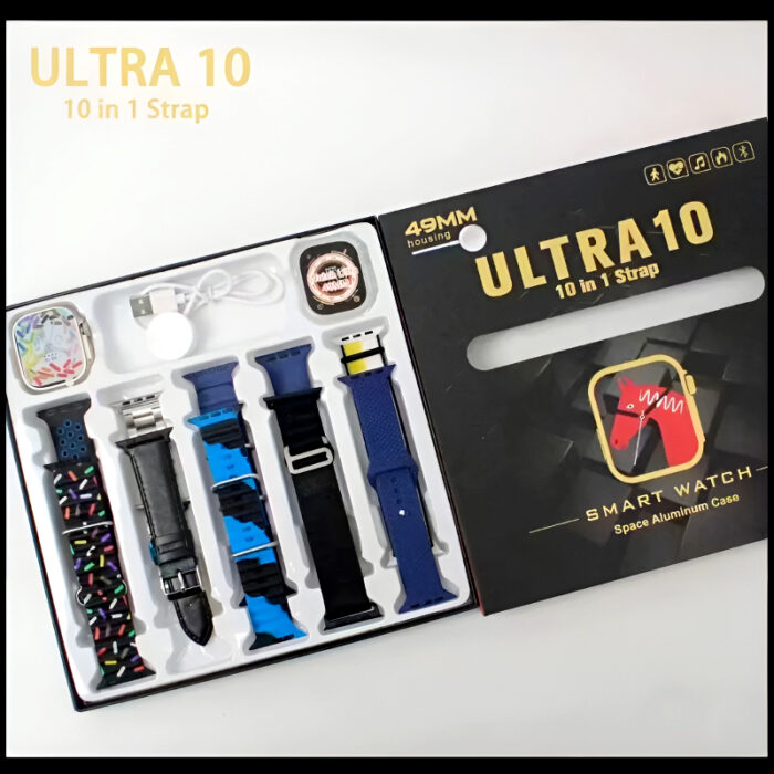 Ultra10 49mm Smartwatch with Bluetooth Calling, Sleek Design & 10 Interchangeable Straps - Image 2