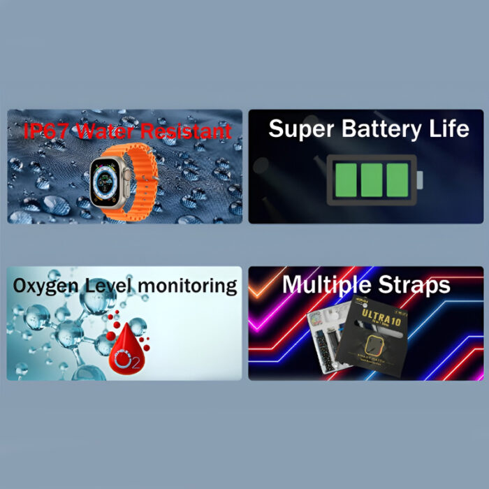 Ultra10 49mm Smartwatch with Bluetooth Calling, Sleek Design & 10 Interchangeable Straps - Image 4