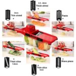Slicer Vegetable Cutter Grater Chopper Six Interchangeable Blades With Hand Protector - Image 3