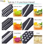 Slicer Vegetable Cutter Grater Chopper Six Interchangeable Blades With Hand Protector - Image 5