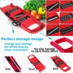 Slicer Vegetable Cutter Grater Chopper Six Interchangeable Blades With Hand Protector - Image 6