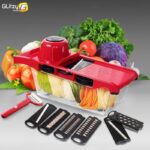 Slicer Vegetable Cutter Grater Chopper Six Interchangeable Blades With Hand Protector - Image 8