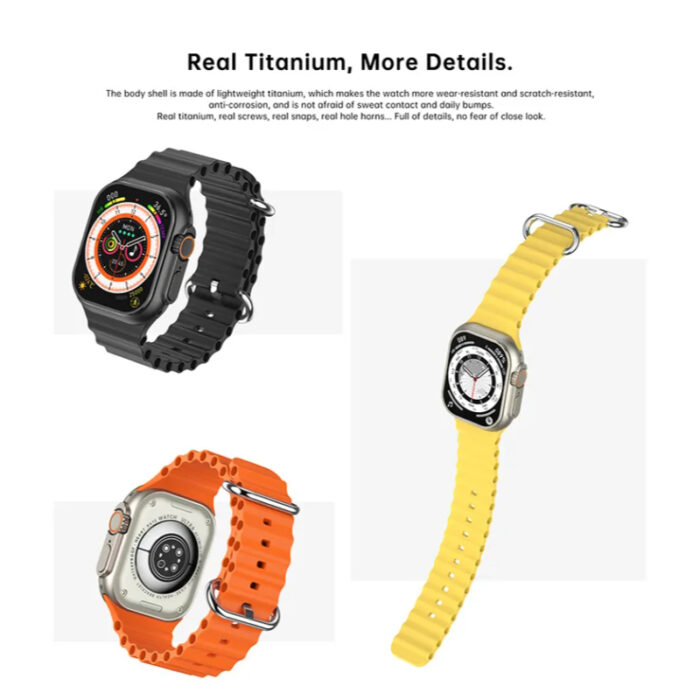 W800 Ultra Smartwatch with 2.01 Inch Screen, Infinite Display, NFC & Bluetooth Calling – Series 8 - Image 6