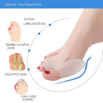 Pack Of 4 Pairs Silicone Gel Foot Fingers Hole Bunion Toe Separator Thumb Valgus Protectors - Image 6