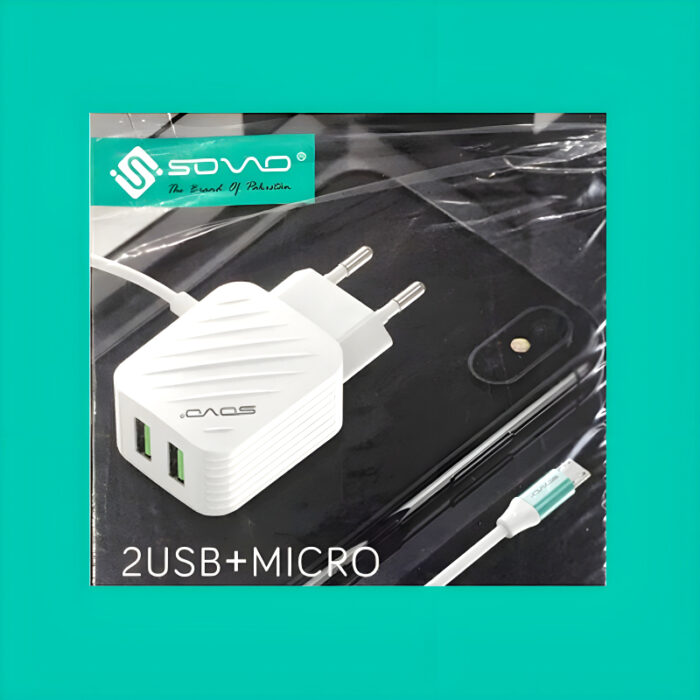 SOVO 2.4-Amp High Quality Micro Charger With Dual USB Output - Image 5
