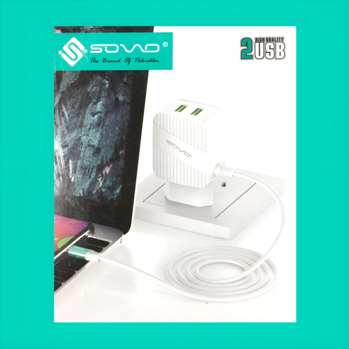 SOVO 2.4-Amp High Quality Micro Charger With Dual USB Output - Image 6