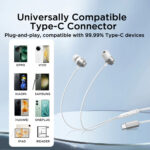 Joyroom TYPE-C EC06 Premium Wired Earphones with HiFi Sound, Comfortable Fit, and Universal Compatibility - Image 2