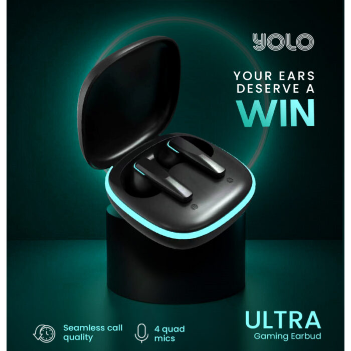 Yolo YoPod Ultra IPX4 Splashproof True Wireless Earbuds With ENC Quad Mics, Super Low Latency - Image 5