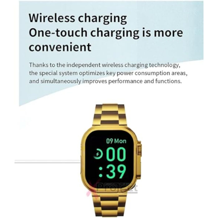 Z76 Ultra Gold Edition Smartwatch with Large Display, Health & Fitness Tracking, & Long Battery - Image 4