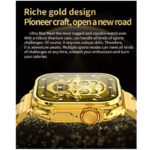 Z76 Ultra Gold Edition Smartwatch with Large Display, Health & Fitness Tracking, & Long Battery - Image 2