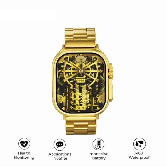 Z76 Ultra Gold Edition Smartwatch with Large Display, Health & Fitness Tracking, & Long Battery - Image 1
