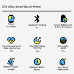 Z76 Ultra Gold Edition Smartwatch with Large Display, Health & Fitness Tracking, & Long Battery - Image 7