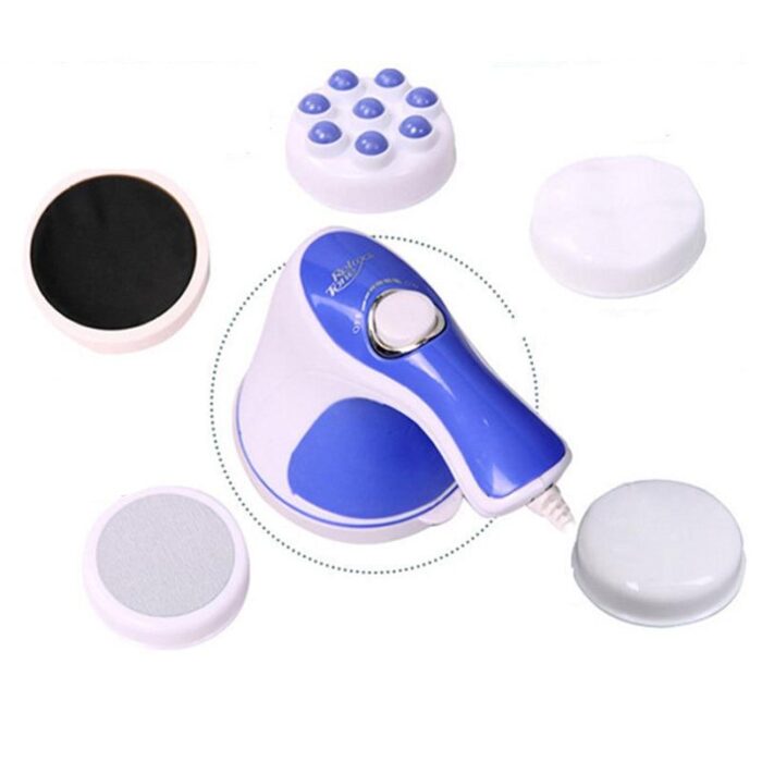 Electric Full Tone Spin Full Body Relax Massager 5 Headers Device - Image 1