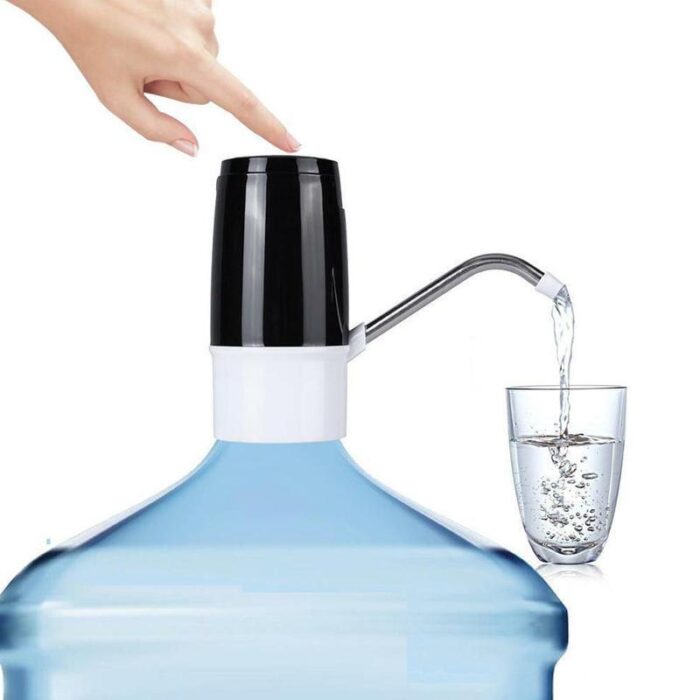 Portable Electric Water Bottle Pump Dispenser USB Charging Gallon Drinking Bottle Switch Pump - Image 1